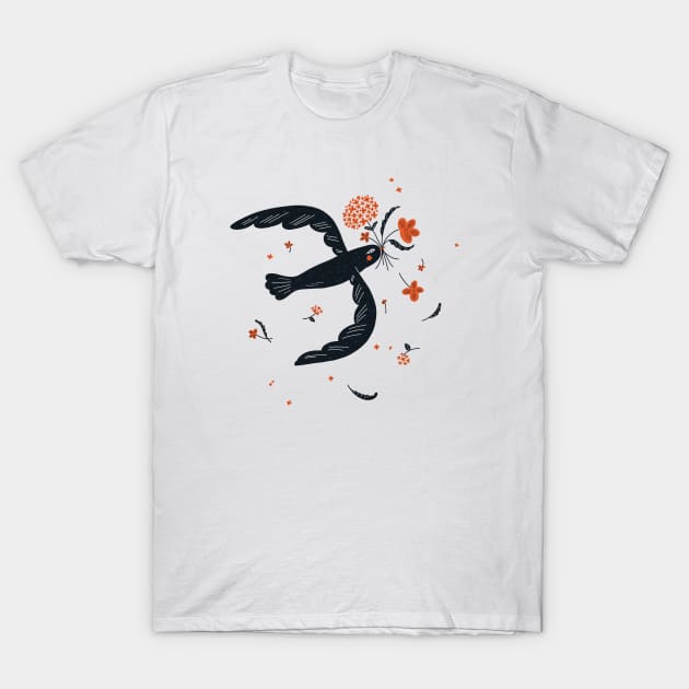 Spring Bird T-Shirt by postthepo